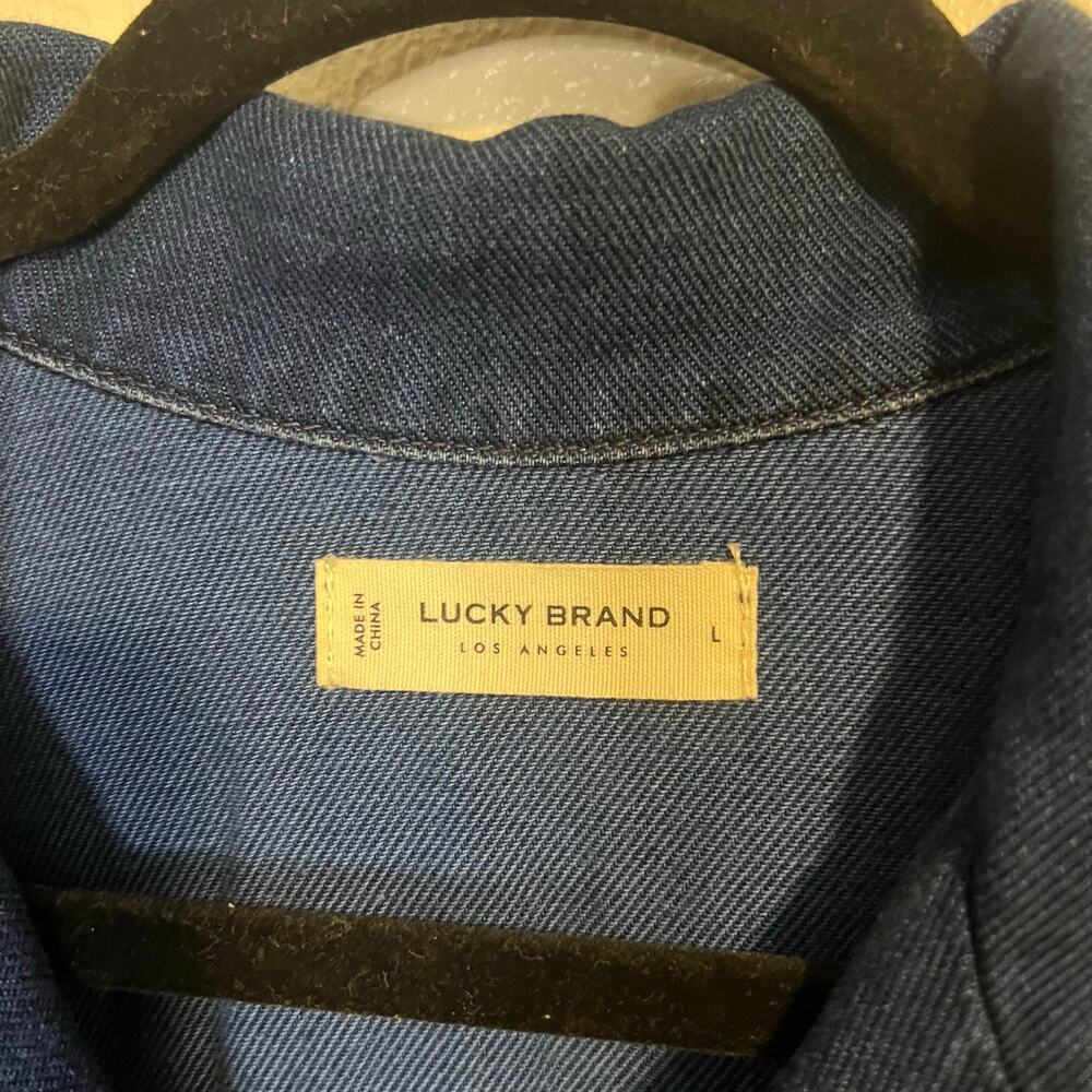 Lucky Brand Dark Blue Denim Short Jumpsuit - Picture 7 of 8